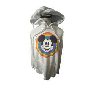 Mickey Mouse Rainbow Hoodie Disney Pride Collection EUC Adult Size Large  Unisex